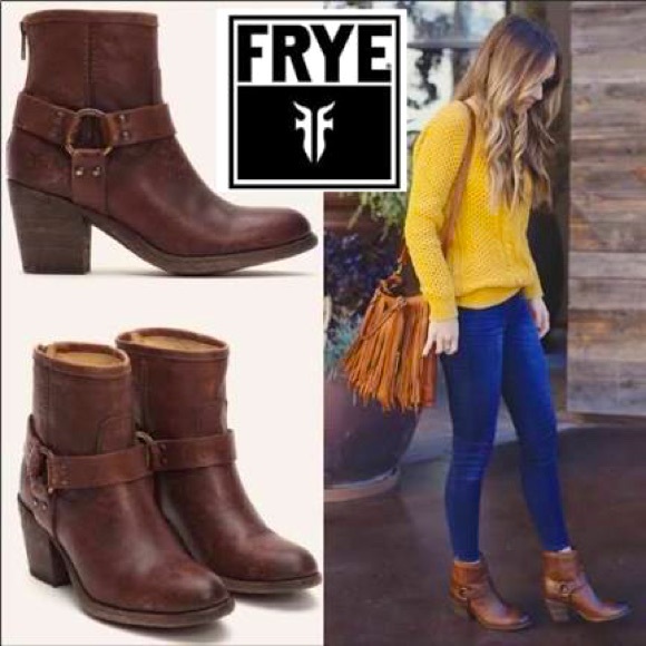 NIB Frye Tabitha Harness Bootie - Picture 2 of 12